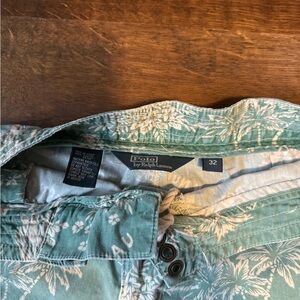 Ralph Lauren Teal Floral Print Shorts